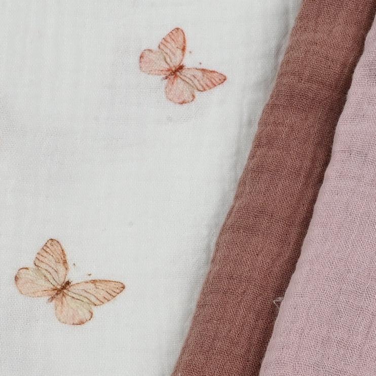 Musselin Schmetterlinge Meterware - elli&else