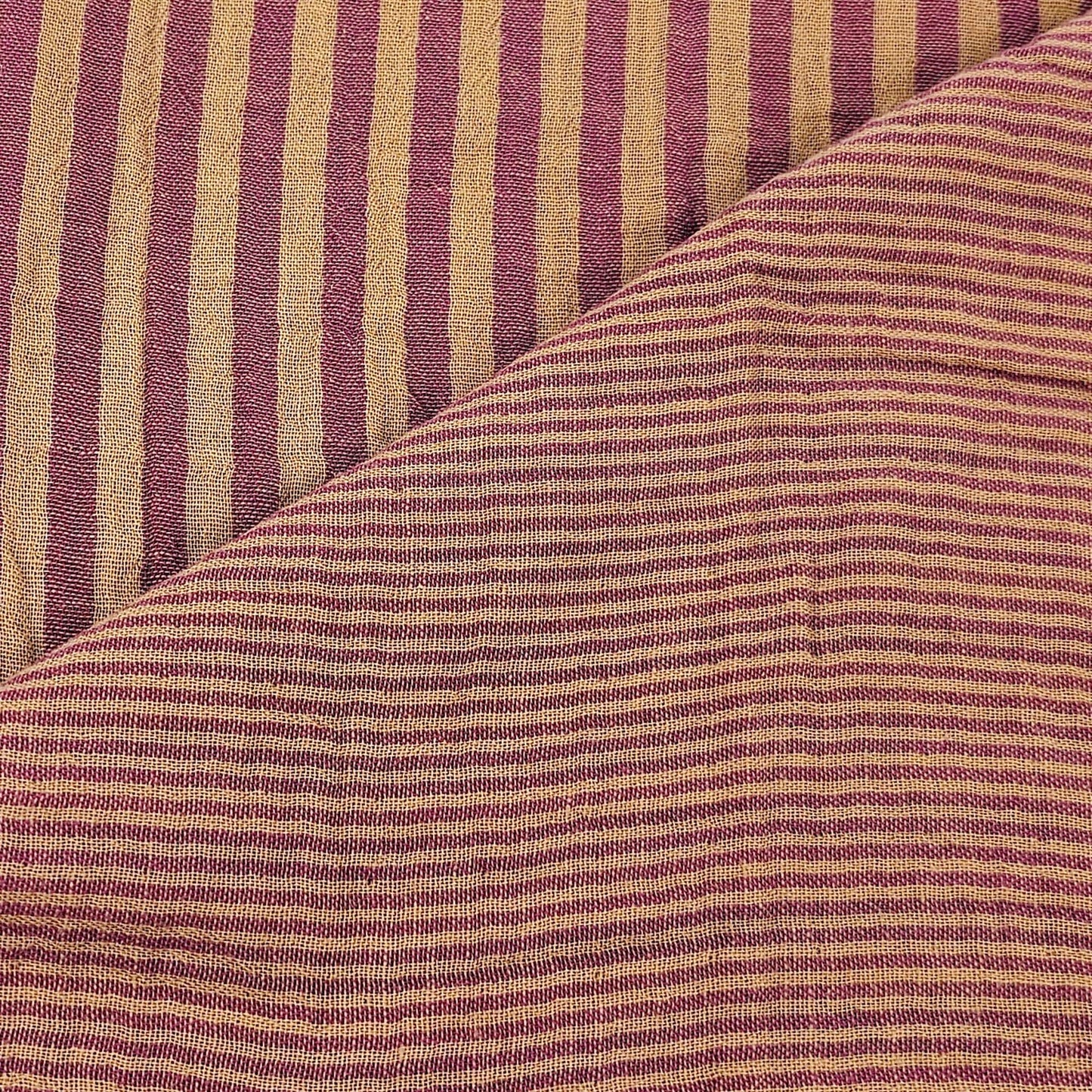 Musselin Streifen Berry/Clay - beidseitig Meterware - elli&else
