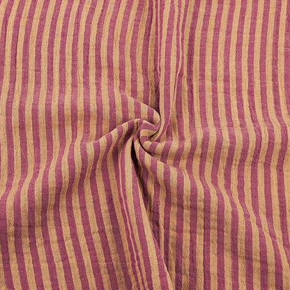 Musselin Streifen Berry/Clay - beidseitig Meterware - elli&else