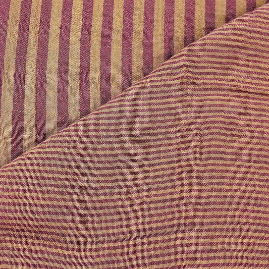 Musselin Streifen Berry/Clay - beidseitig - Stoff bei elli&else
