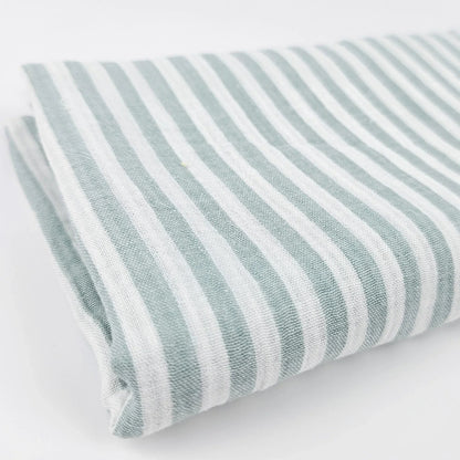 Musselin Streifen salbei - beidseitig Meterware - elli&else