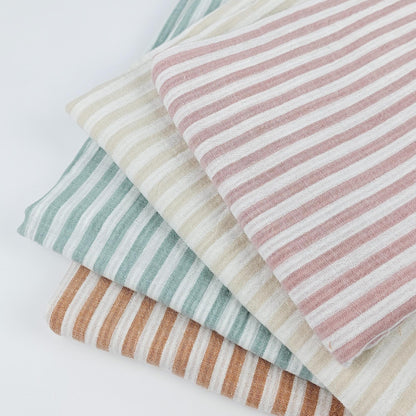 Musselin Streifen salbei - beidseitig Meterware - elli&else