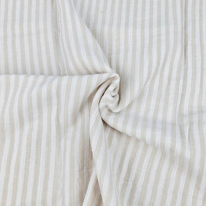 Musselin Streifen sand - beidseitig Meterware - elli&else