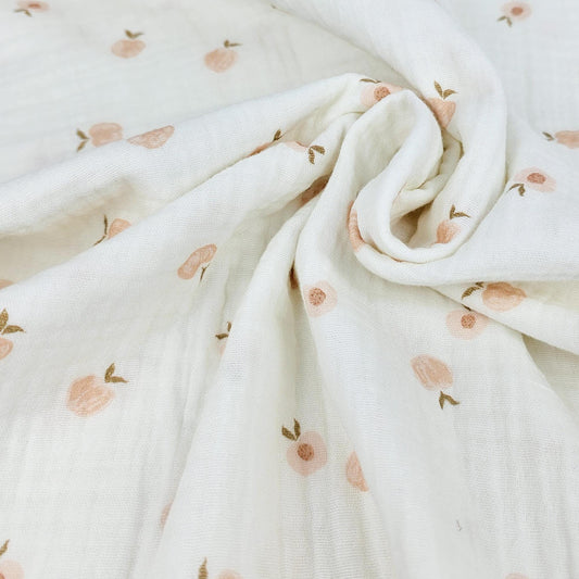Musselin Sweet Peaches Meterware - elli&else