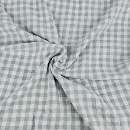 Musselin Vichy Karo salbei Meterware - elli&else