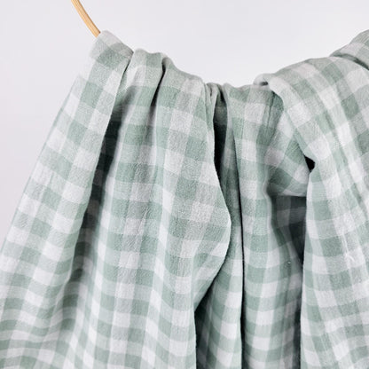 Musselin Vichy Karo salbei Meterware - elli&else