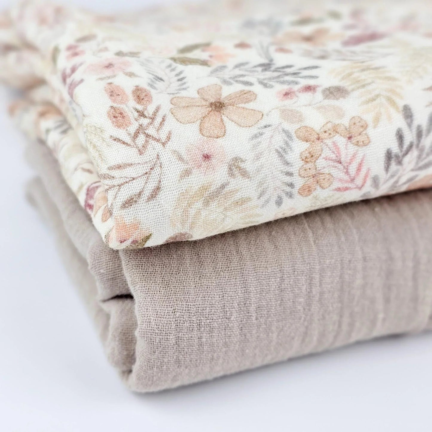 Musselin Waldblumen pastell Meterware - elli&else