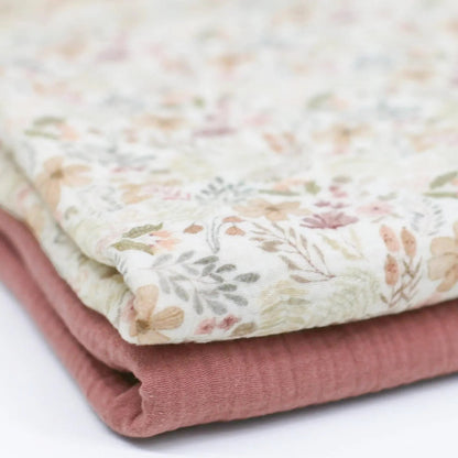 Musselin Waldblumen pastell Meterware - elli&else