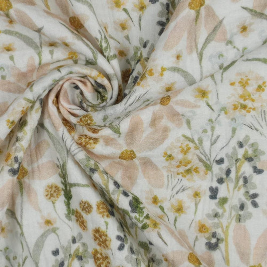 Musselin Wildblumen Blumenwiese Meterware - elli&else
