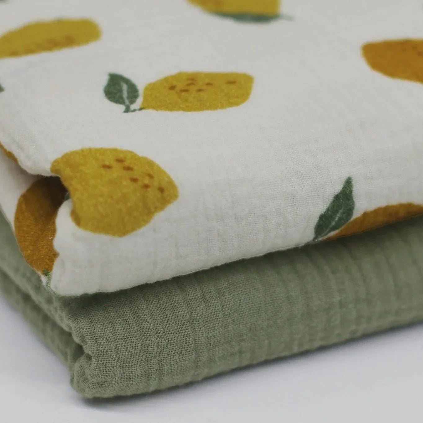 Musselin Zitronen Meterware - elli&else