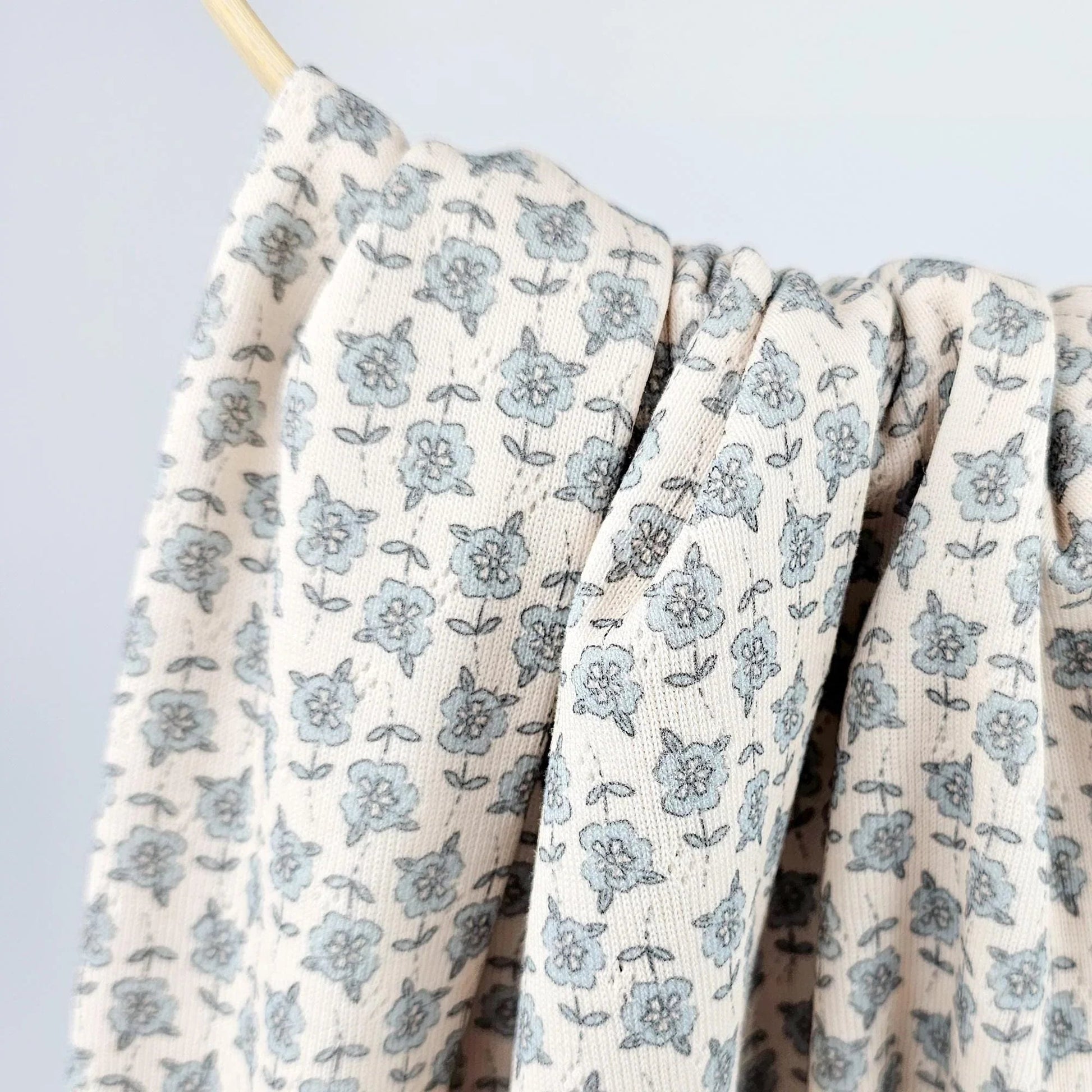 Pointelle Blue Blossom Meterware - elli&else