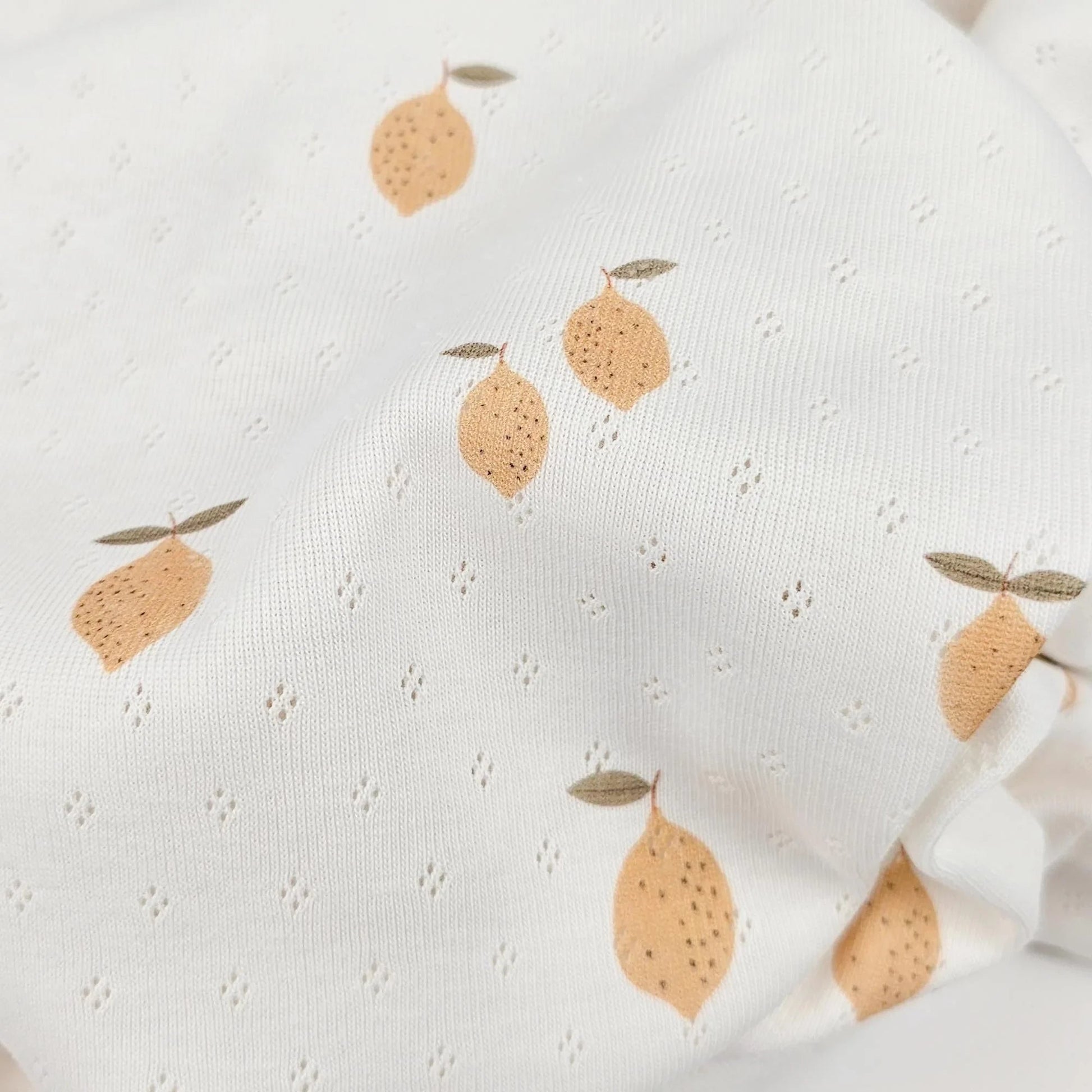 Pointelle Zitronen Meterware - elli&else