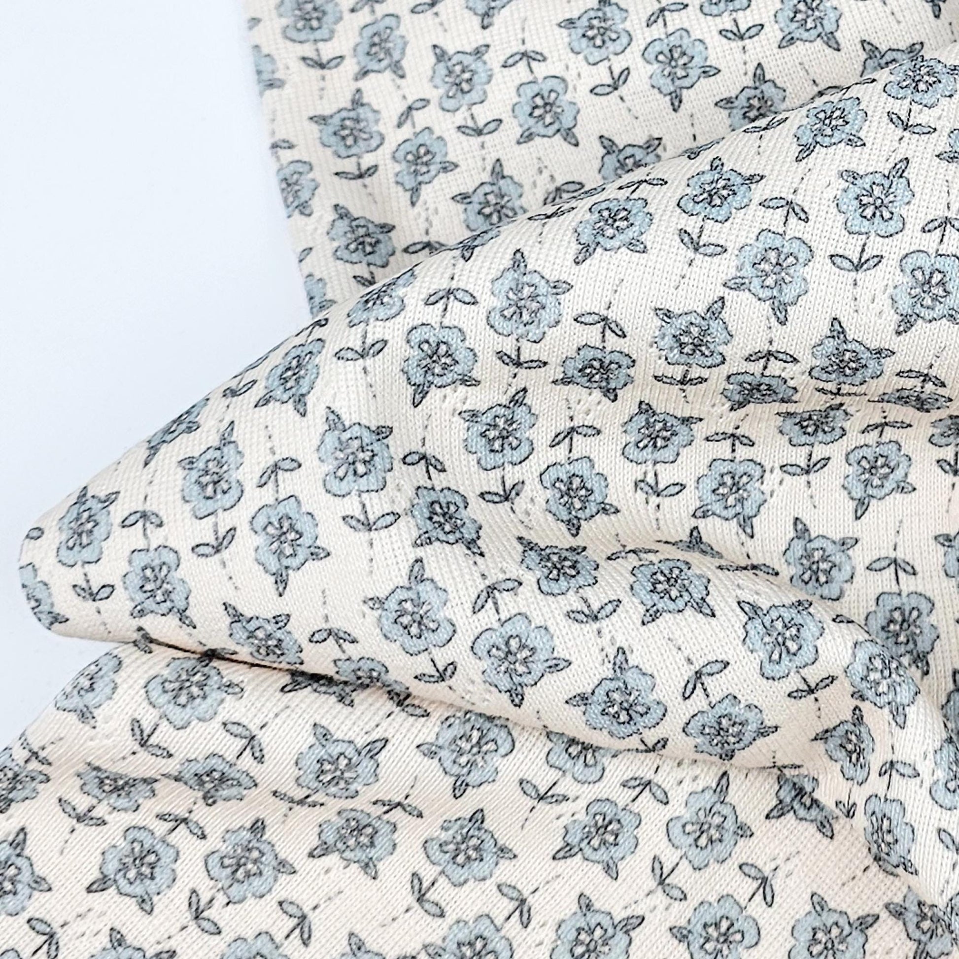 Pointoille Jersey Blue Blossom Meterware - elli&else