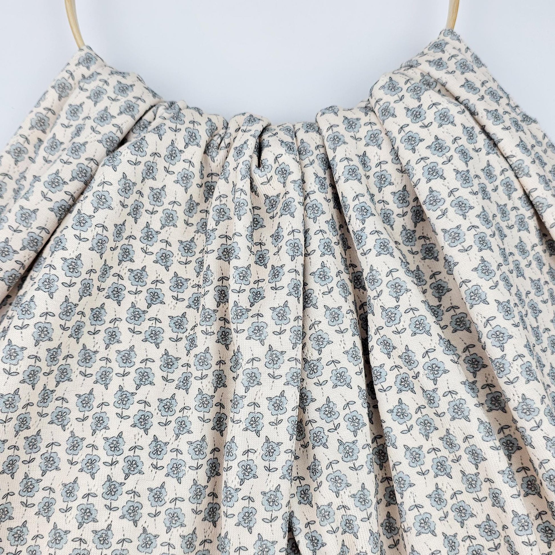 Pointoille Jersey Blue Blossom Meterware - elli&else