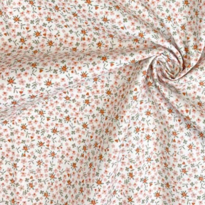 Popeline Millefleurs rosa Meterware - elli&else