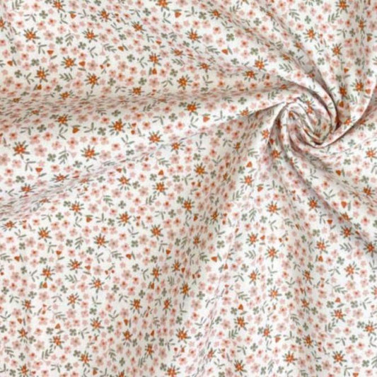Popeline Millefleurs rosa Meterware - elli&else