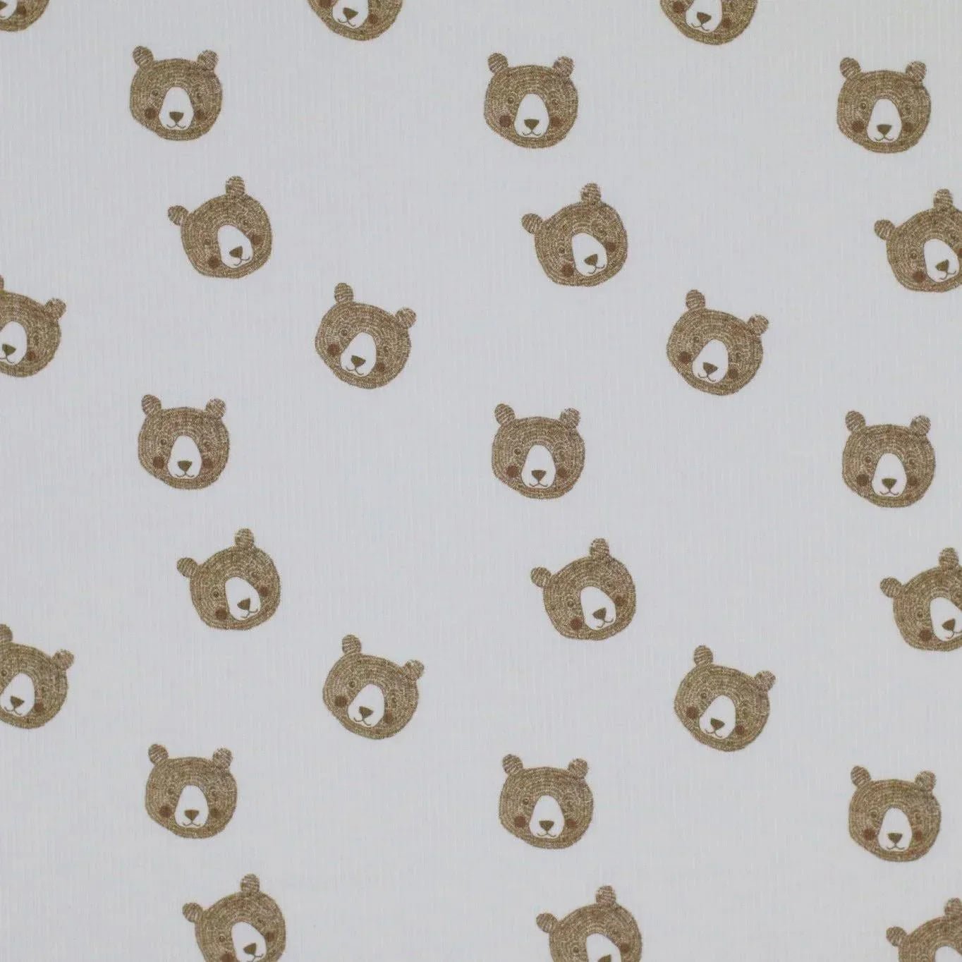 Rib Jersey Bärenskizze ecru Meterware - elli&else