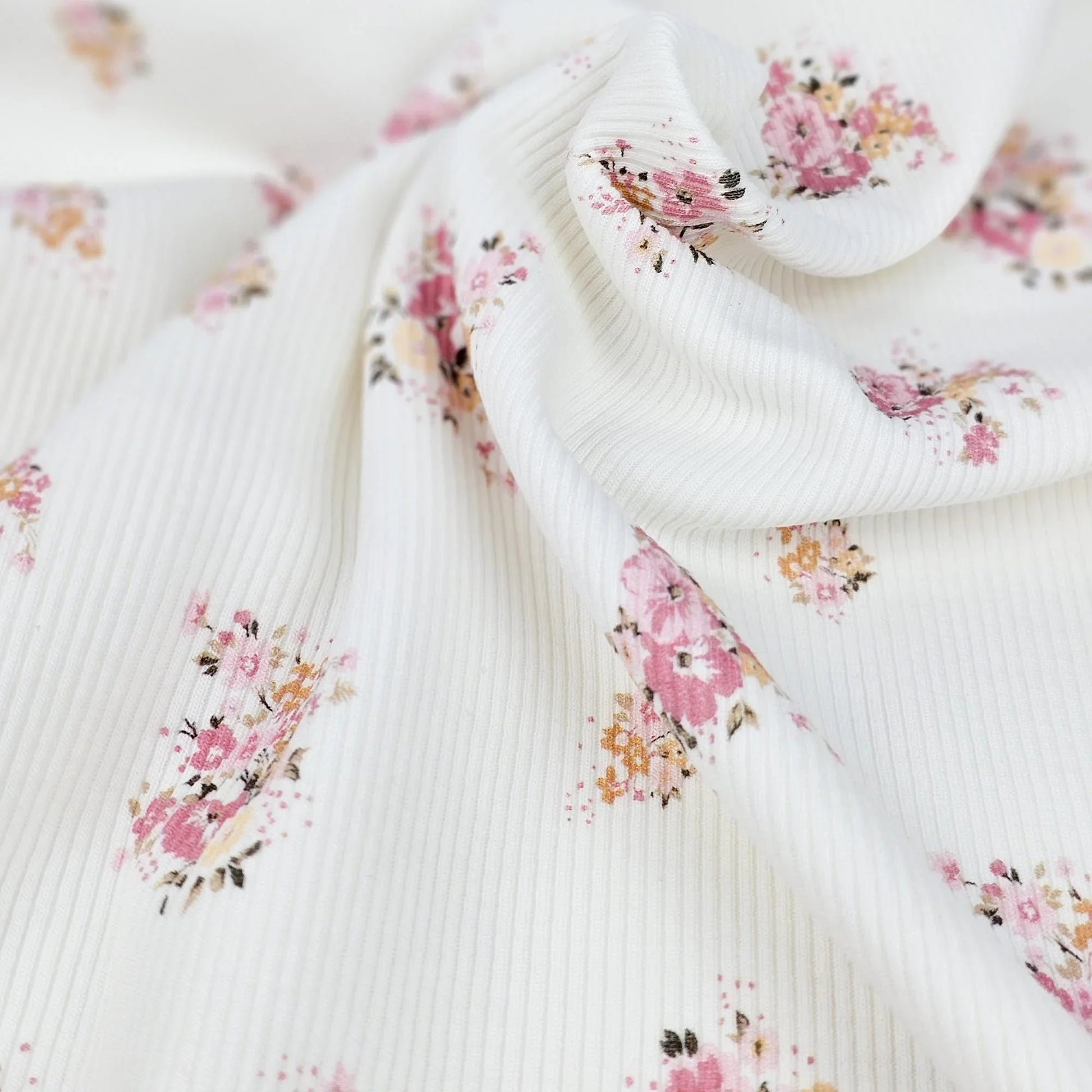 Rib Jersey Blumenstrauß Meterware - elli&else