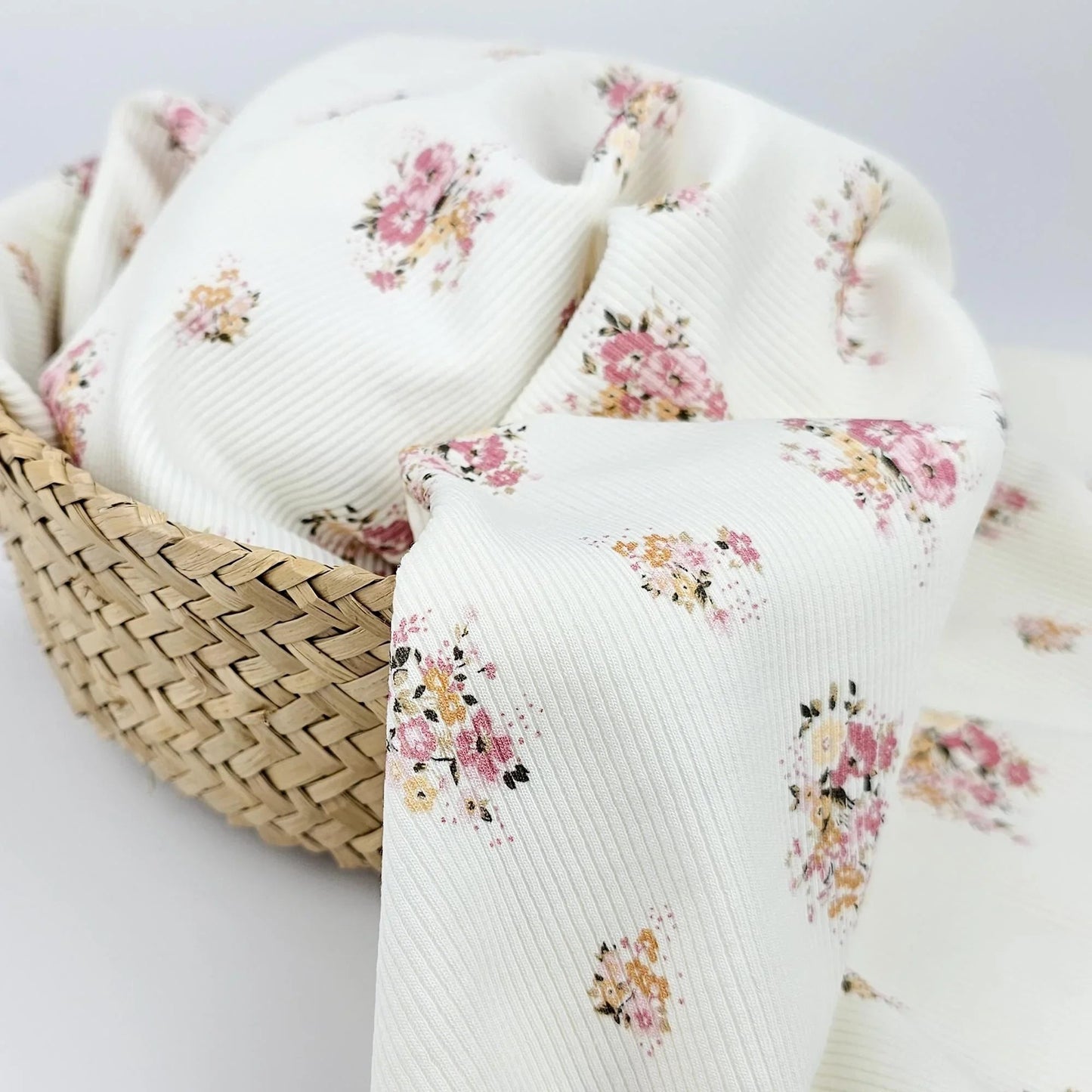 Rib Jersey Blumenstrauß Meterware - elli&else