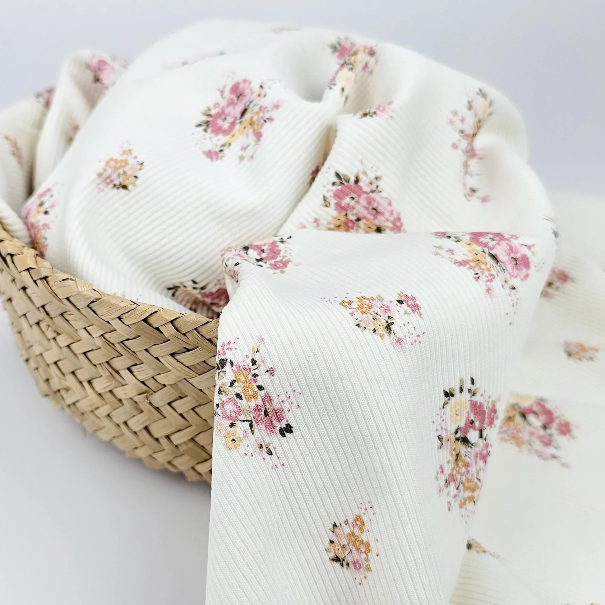 Rib Jersey Blumenstrauß Meterware - elli&else