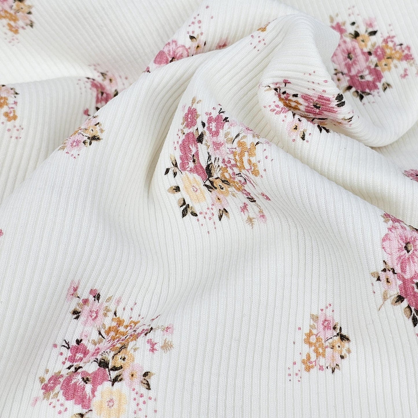 Rib Jersey Blumenstrauß Meterware - elli&else