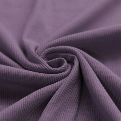 Rib Jersey dusty lila Meterware - elli&else