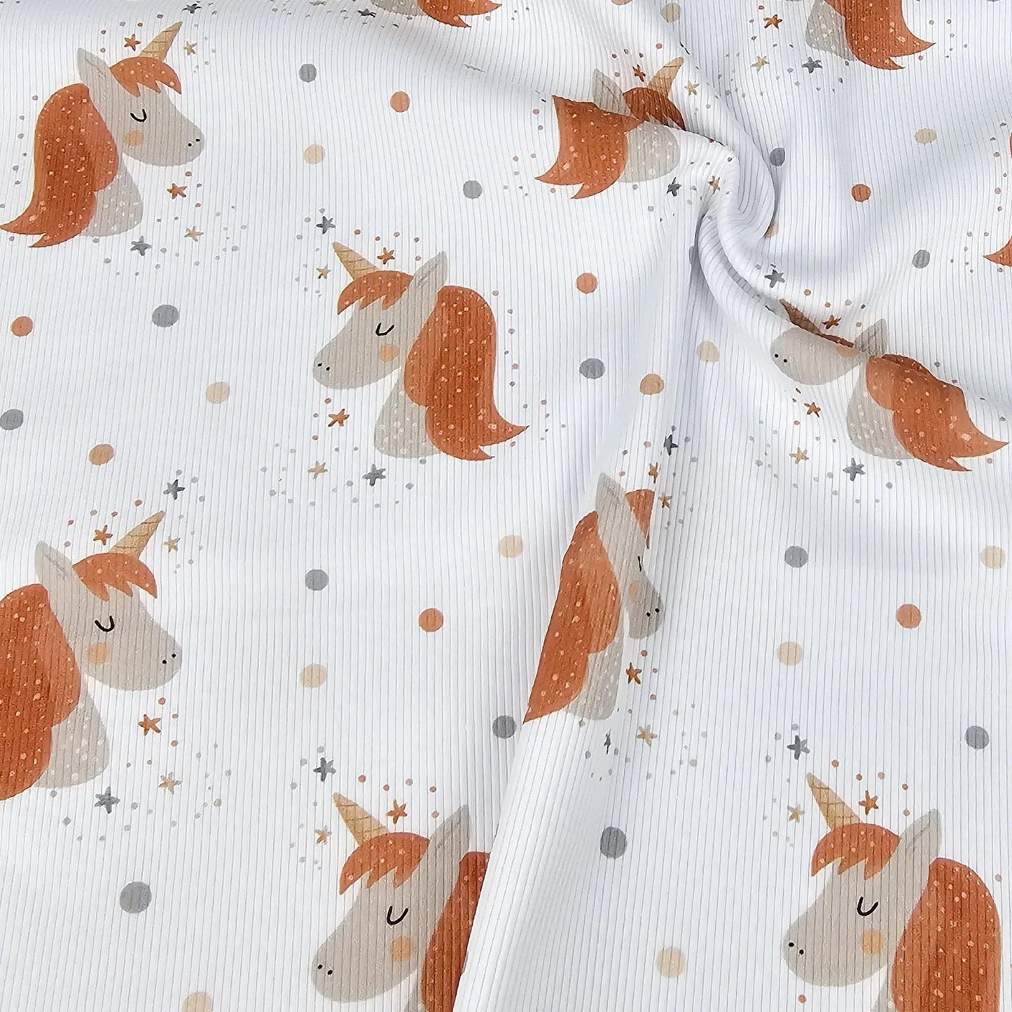 Rib Jersey Einhorn Meterware - elli&else