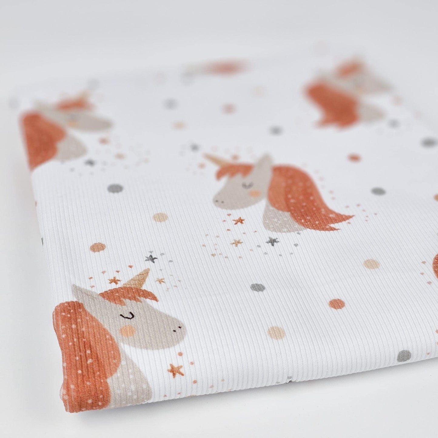 Rib Jersey Einhorn Meterware - elli&else