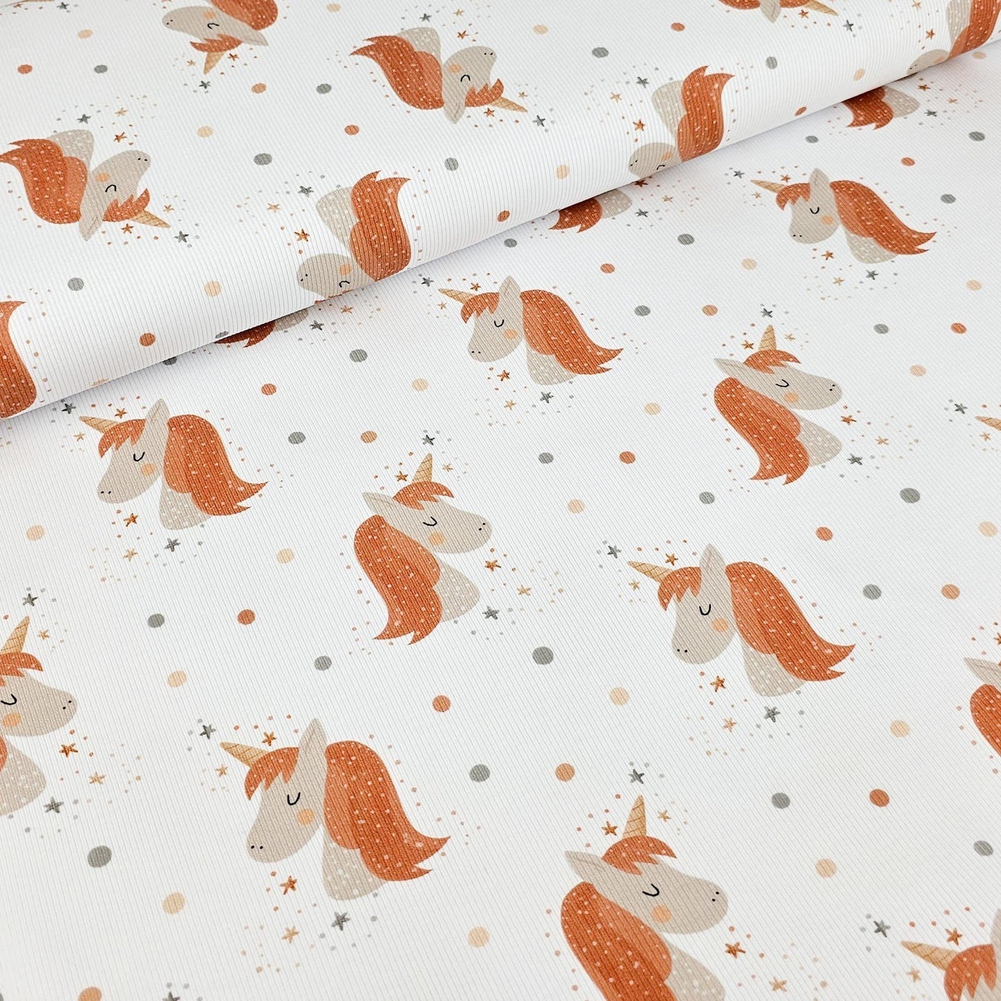 Rib Jersey Einhorn Meterware - elli&else