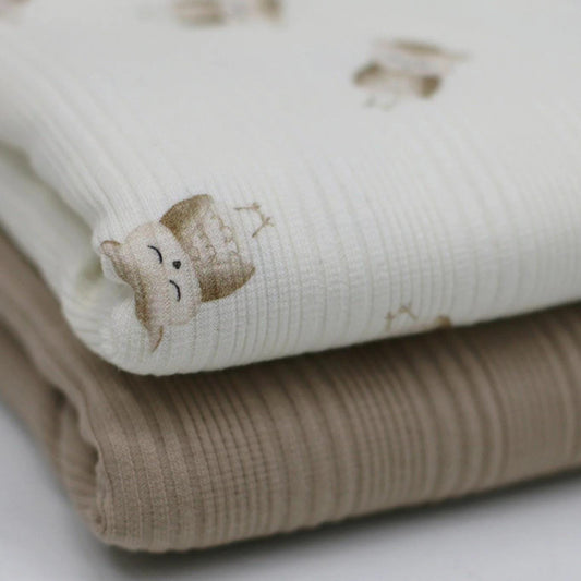 Rib Jersey Eulen Meterware - elli&else