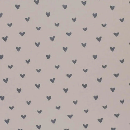 Rib Jersey Herzen beige Meterware - elli&else