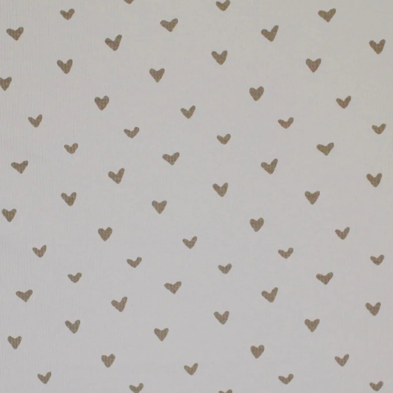 Rib Jersey Herzen hellbeige Meterware - elli&else