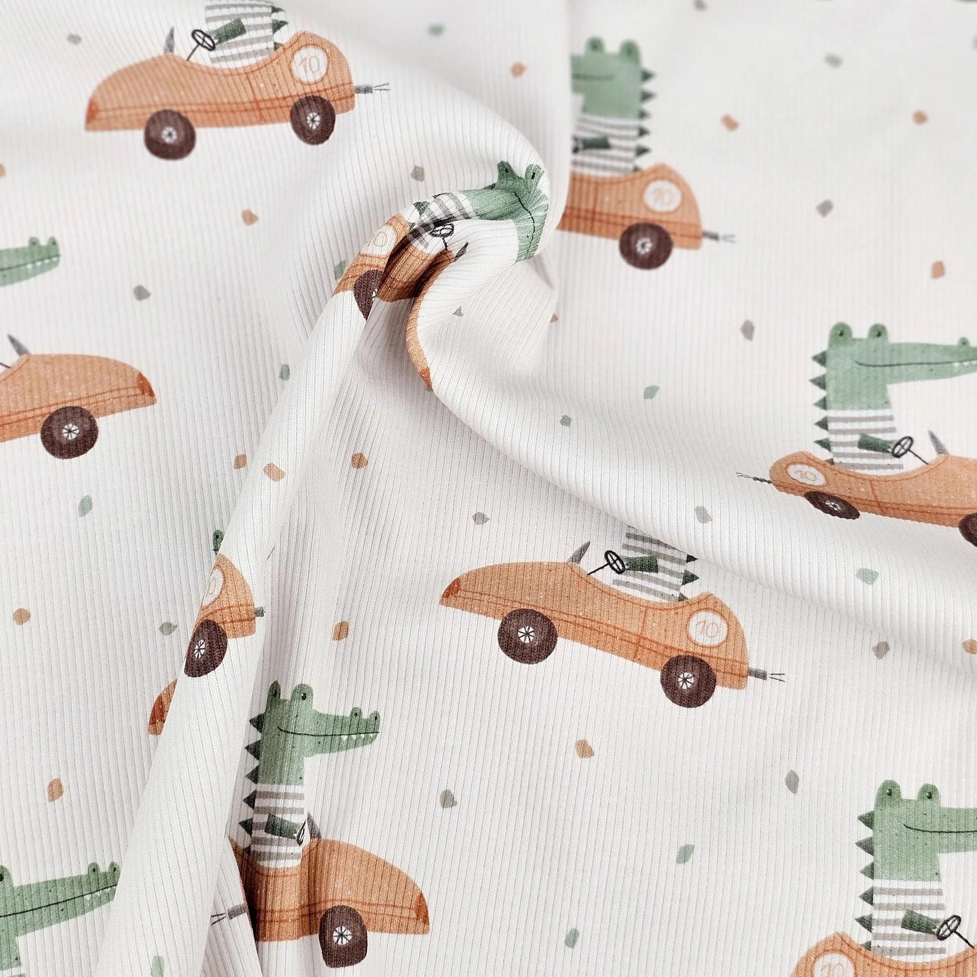 Rib Jersey Krokodil Meterware - elli&else