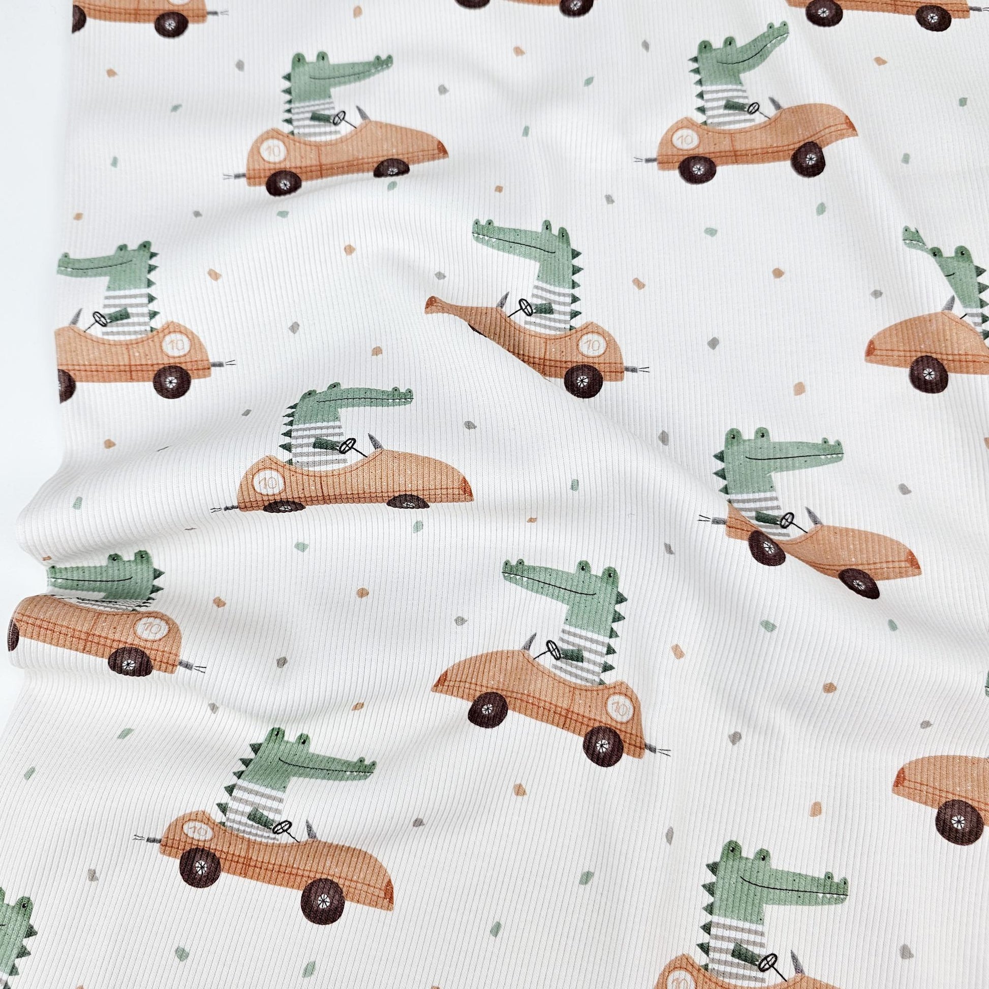 Rib Jersey Krokodil Meterware - elli&else