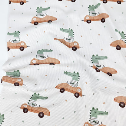 Rib Jersey Krokodil Meterware - elli&else