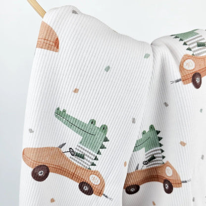 Rib Jersey Krokodil Meterware - elli&else