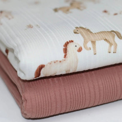 Rib Jersey Pferde Meterware - elli&else