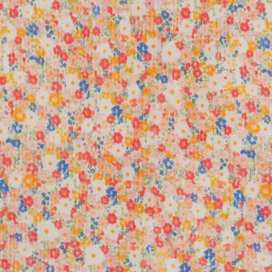Rib Jersey Streublumen bunt Meterware - elli&else