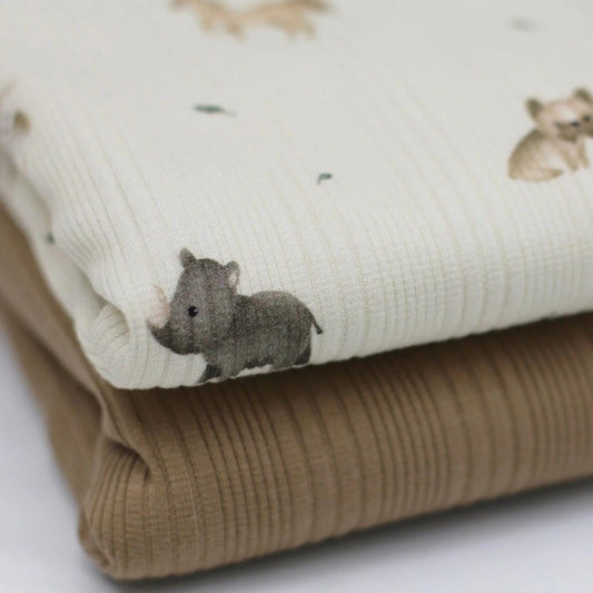 Rib Jersey Tiere Meterware - elli&else
