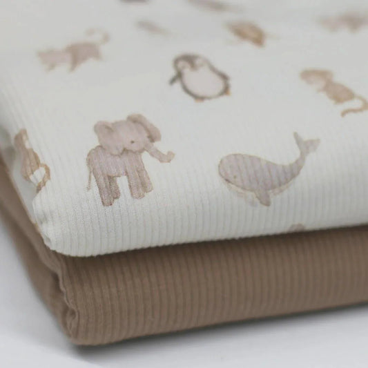 Rib Jersey Tierkinder Meterware - elli&else