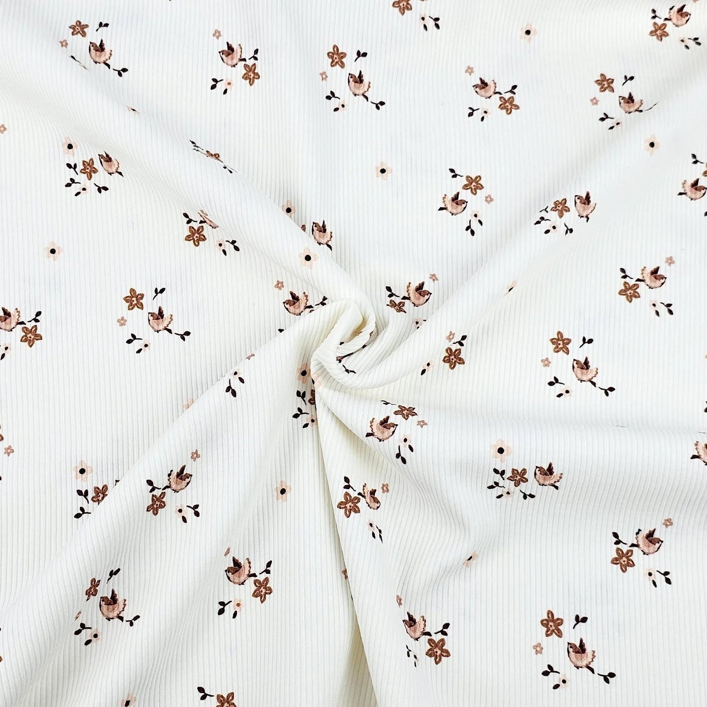 Rib Jersey Vögelchen Meterware - elli&else