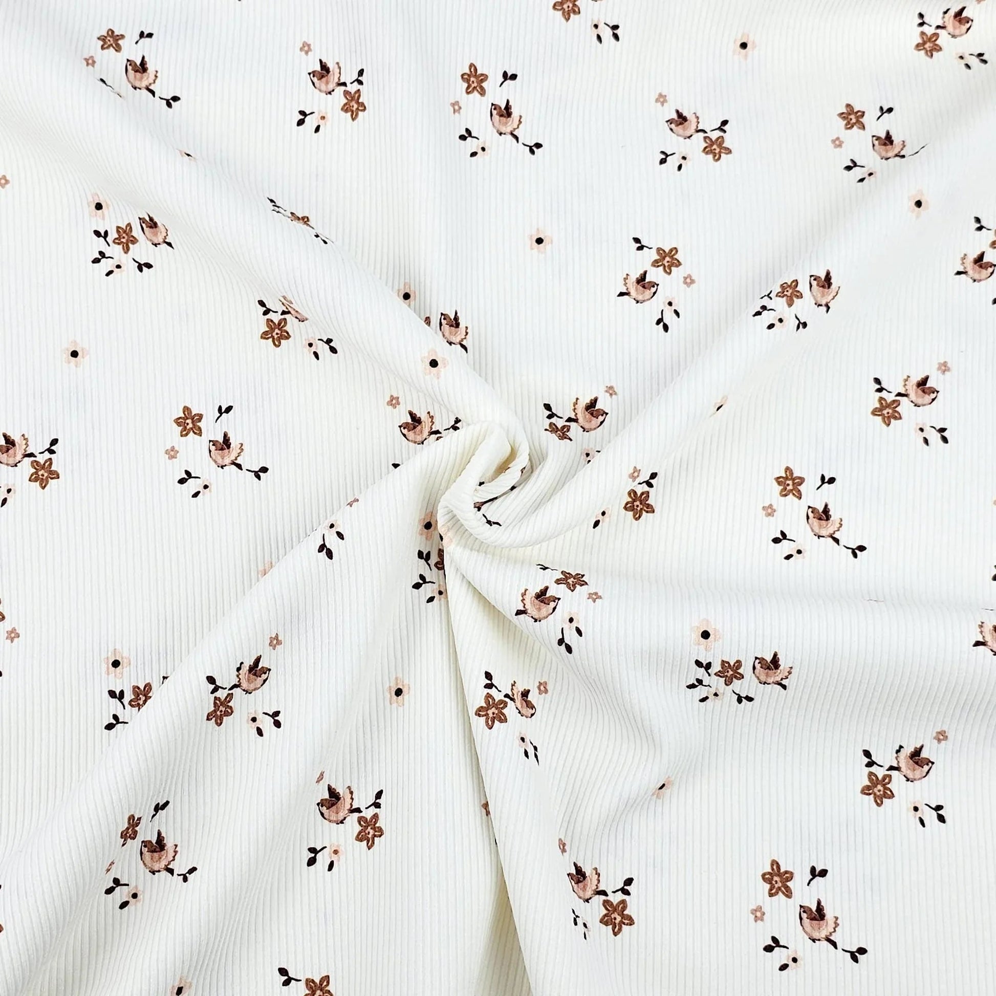 Rib Jersey Vögelchen Meterware - elli&else