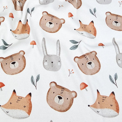 Rib Jersey Waldtiere Meterware - elli&else