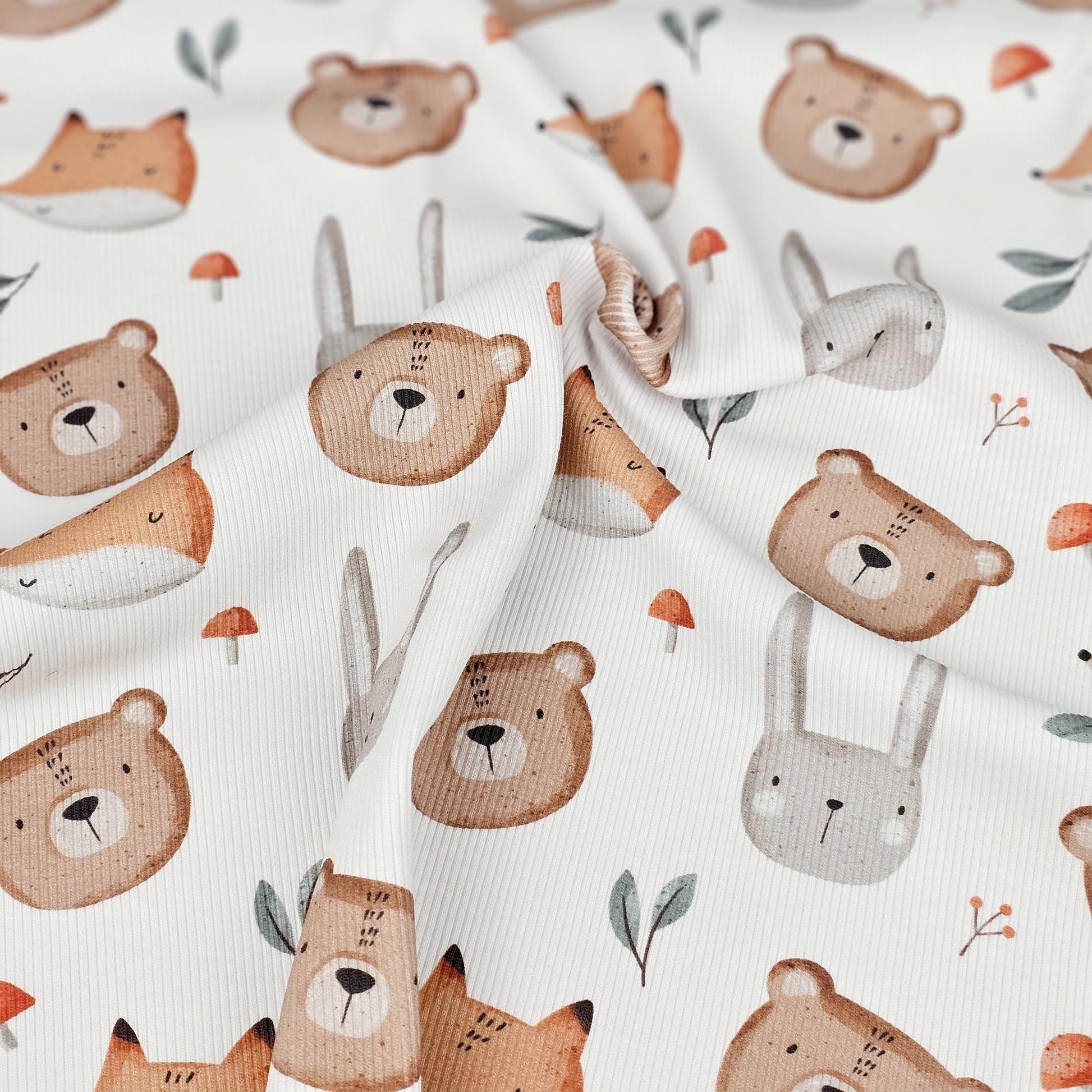 Rib Jersey Waldtiere Meterware - elli&else