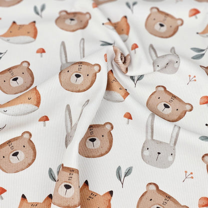 Rib Jersey Waldtiere Meterware - elli&else