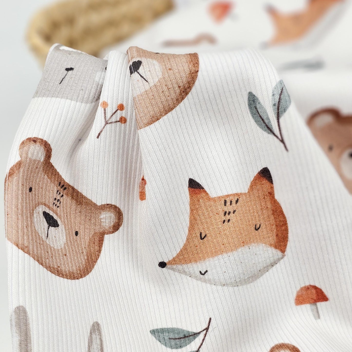 Rib Jersey Waldtiere Meterware - elli&else