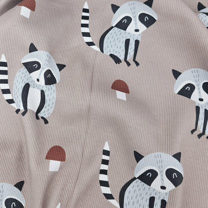 Rib Jersey Waschbär Meterware - elli&else