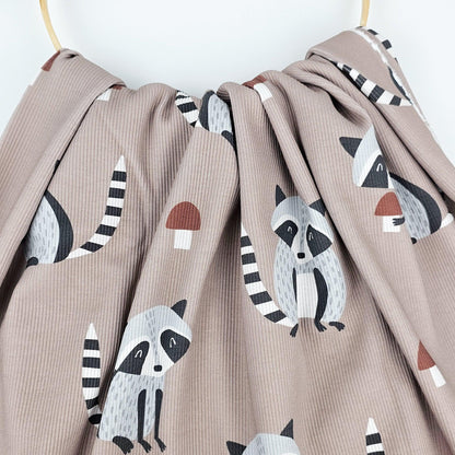 Rib Jersey Waschbär Meterware - elli&else