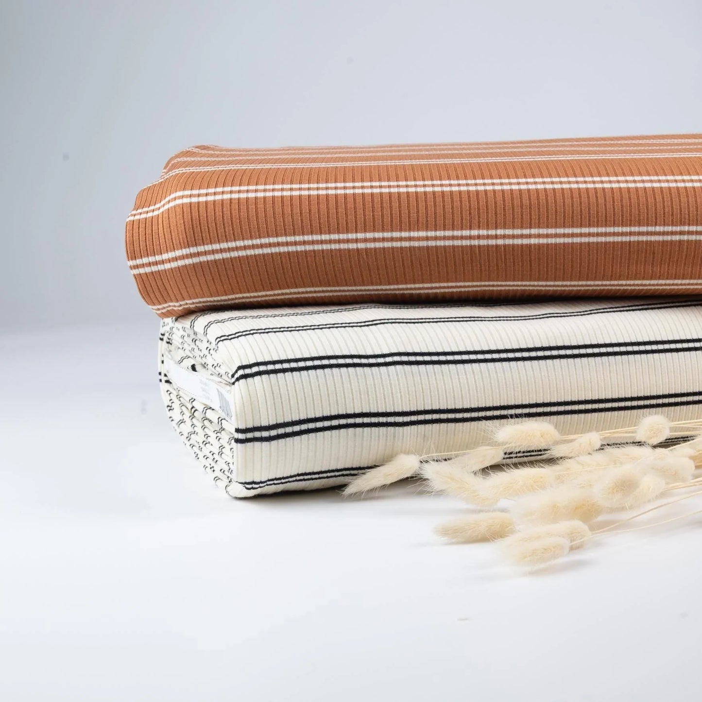 Ribbed Modal-Jersey mit Streifen | meetMilk - Stoff bei elli&else