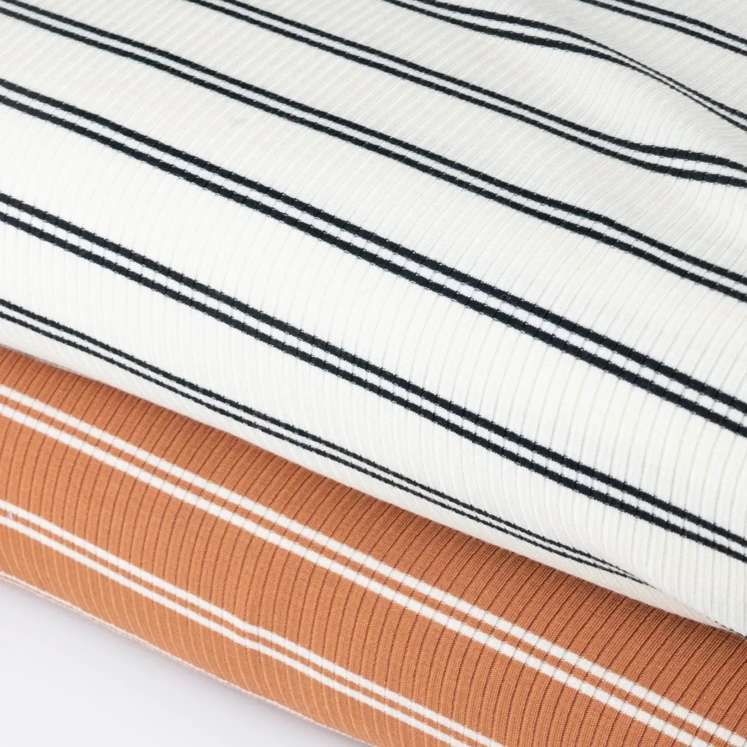 Ribbed Modal-Jersey mit Streifen | meetMilk - Stoff bei elli&else